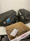 Harley Davidson leather saddlebags with mounting hardware