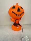 Pumpkin and cat blow mold with light