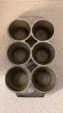 vintage cast iron griswold muffin tin #18