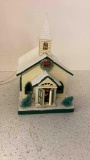 lighted Christmas chapel