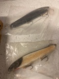 TWO large fishing lures 6 1/2 inches long