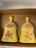 pair HULL Sunglow whisk broom wall pockets