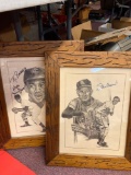 2 sports drawings signed , no coa or guarantee , advertising posters McDonald?s posters