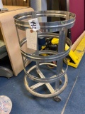 dolly stainless steel for grease barrel 16 inch diameter 31 inches tall