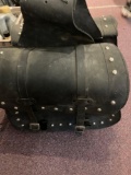 Leather saddlebags made in Pakistan