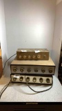 2 Knight amplifiers and 1 Heathkit preamplifier