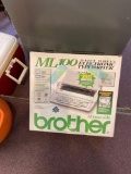 Brother electronic typewriter glass and metal shelf