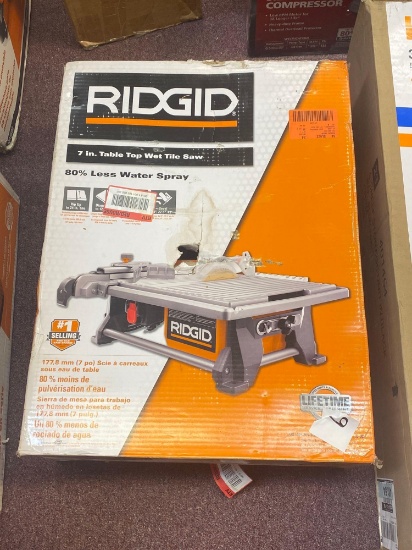 rigid 7inch table wet tile saw
