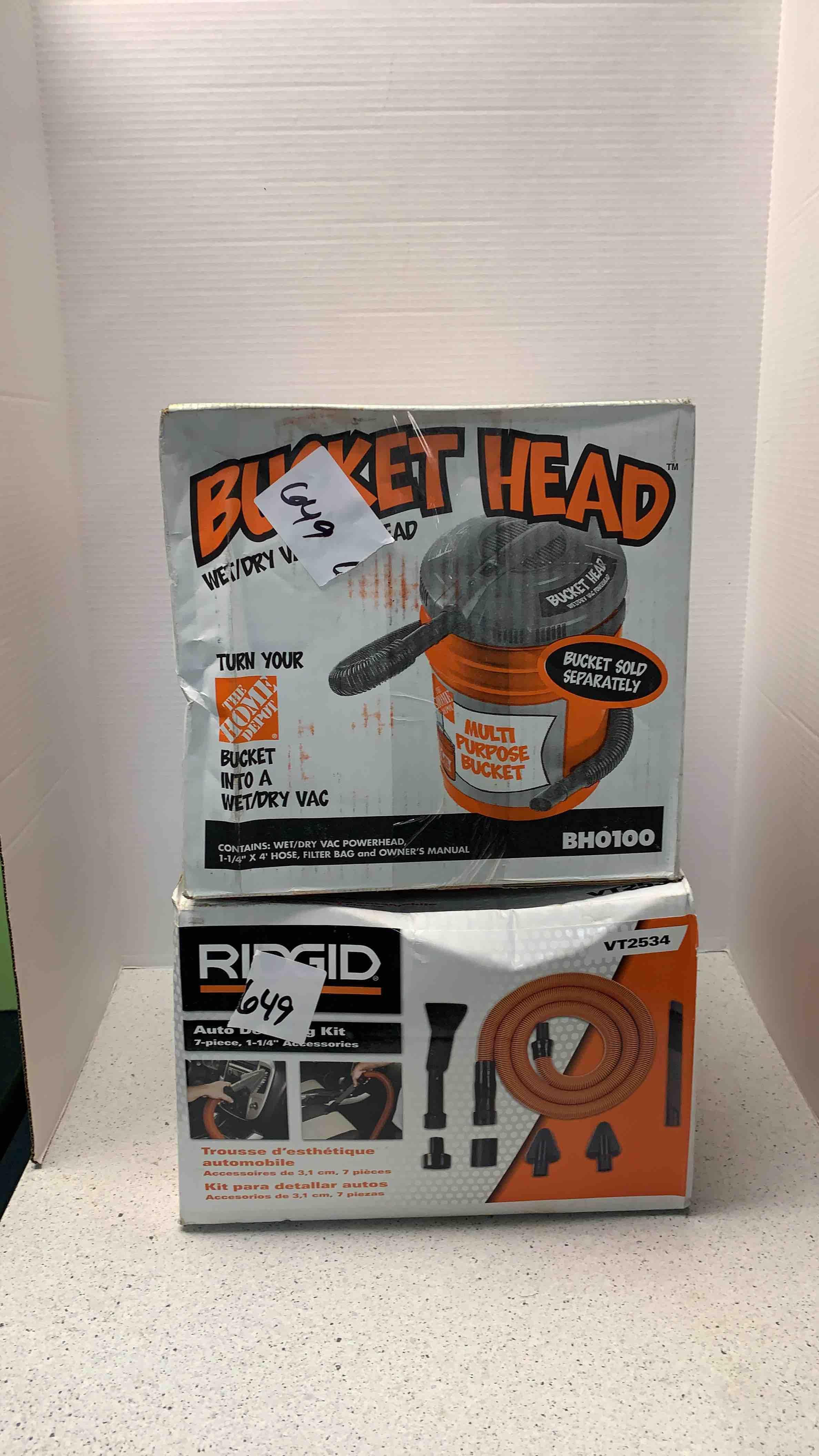 Home Depot bucket head wet dry vac power head Proxibid