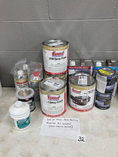 Lot of Misc Auto Painting Supplies Unused