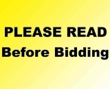PLEASE READ BEFORE BIDDING!