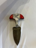 Handmade Damascus steel knife- with either custom wood, bone, horn, or resin handles