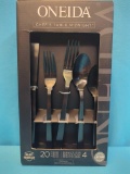 Oneida Stainless flatware chef's table midnight service for 4 new in box