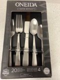 ONEIDA Satin Nocha stainless flatware new in box service for four