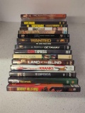 DVDs- all have discs- watchmen x2, doom, quick & the dead, rainman and more