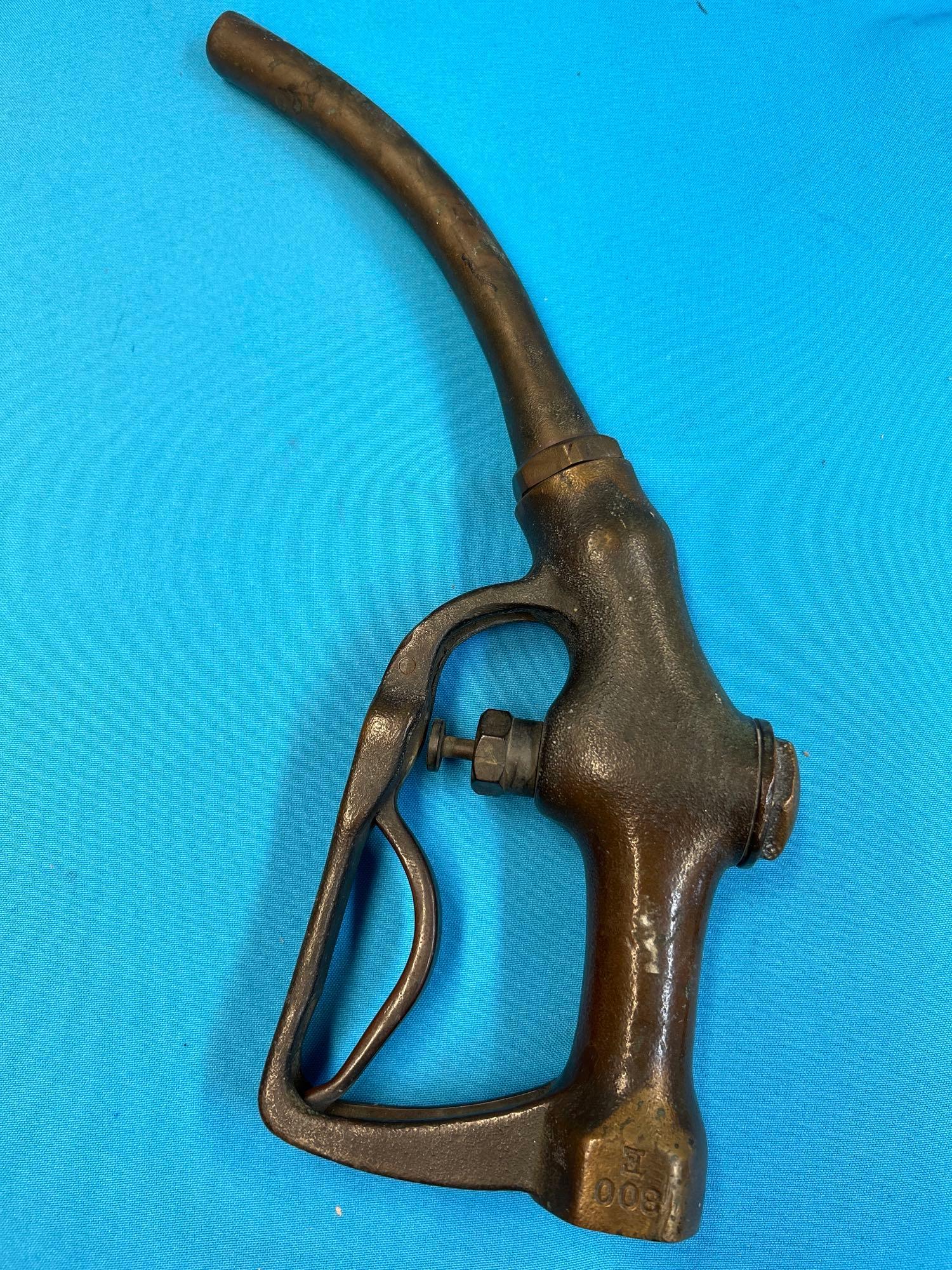 Old Buckeye Brass Gas Pump Nozzle