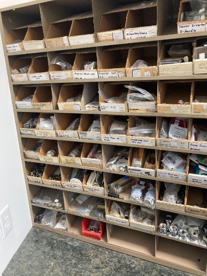 cabinet of plumbing rebuild parts