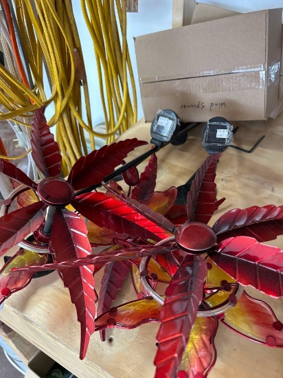LED garden, decorations, wind spinner