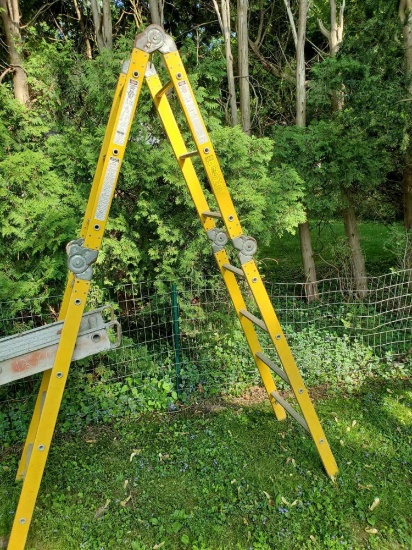 articulating steel ladder