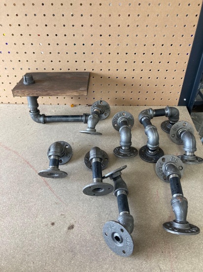 industrial pipe decor toilet paper holder etc.