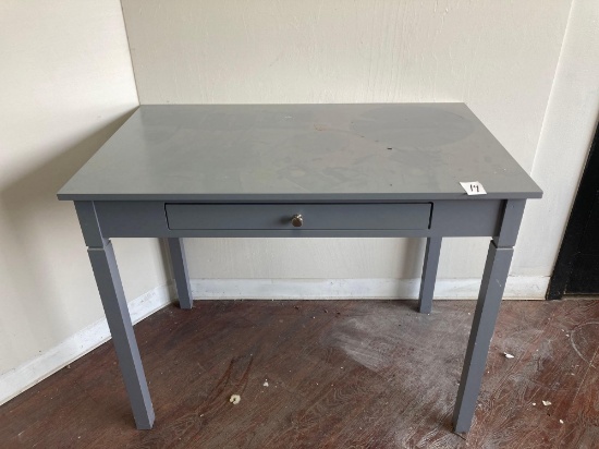 one Drawer Desk 38 inches wide 23 inches deep 30 inches tall