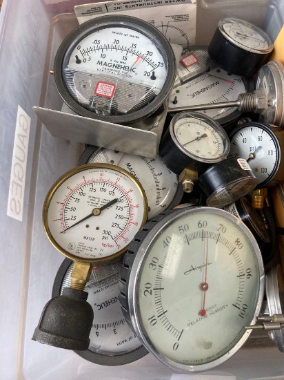 box of gauges