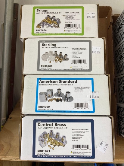 Central brass American Standard Sterling Briggs bath rebuild kits brand new