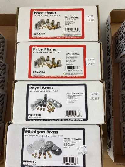 Price Pfister royal brass Michigan brass bath shower rebuild kits brand new