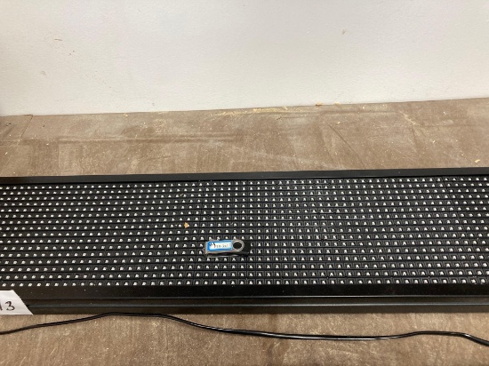 LED scrolling programmable display light