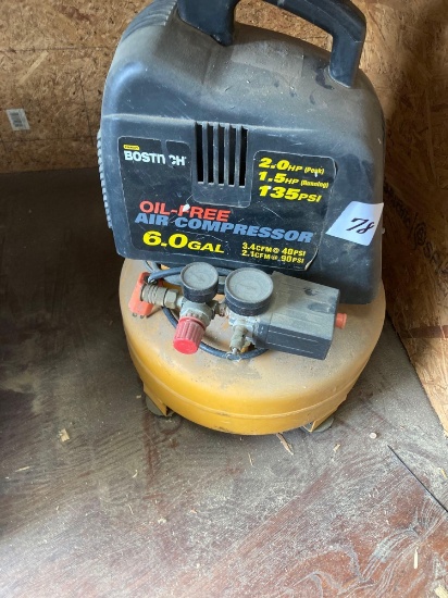 Bostitch 6 gallon oil free air compressor