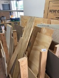 large pile of wood for my sheets quarter inch pegboard cut offs