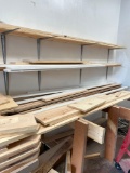 room full of miscellaneous wood lumber