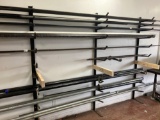 Wall of black and galvanized pipe 10 foot 2 inch to 3/8