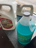 large lot of cleaning supplies bug stop WD-40 paint the Glosser to squeegees pump sprayer