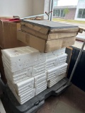 Rolling cart with ceramic tile