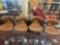 4 adjustable cushion bar chairs