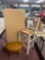 Mixed lot single bar stool folding table 24 x 48 x 28 inches high and foot stool