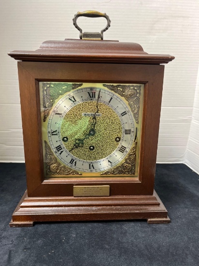 Seth Thomas Legacy 8 day click Westminster chime 26 years service plaque on front made in Germany