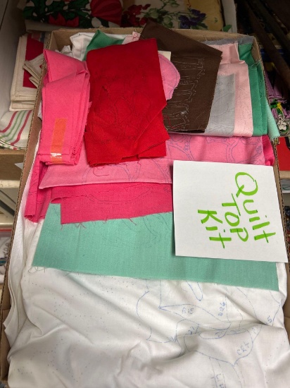Quilt Top Kit and Fabrics