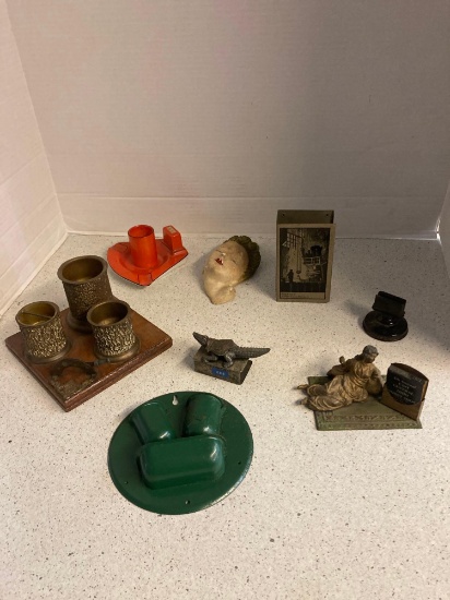 ashtrays matchbook match stick holders