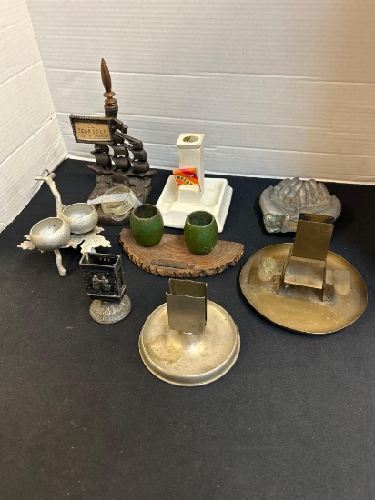 Vintage Ashtrays and Matchbox Holders