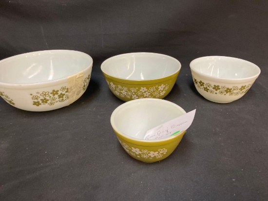 Pyrex Spring Blossom mixing bowl set