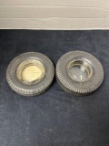 2 tire ashtrays Firestone and rare Camelite Monastery Seiberling