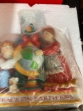 vintage holly Hobbie Christmas figurines 1990
