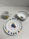Paddington Bear 3 piece place setting