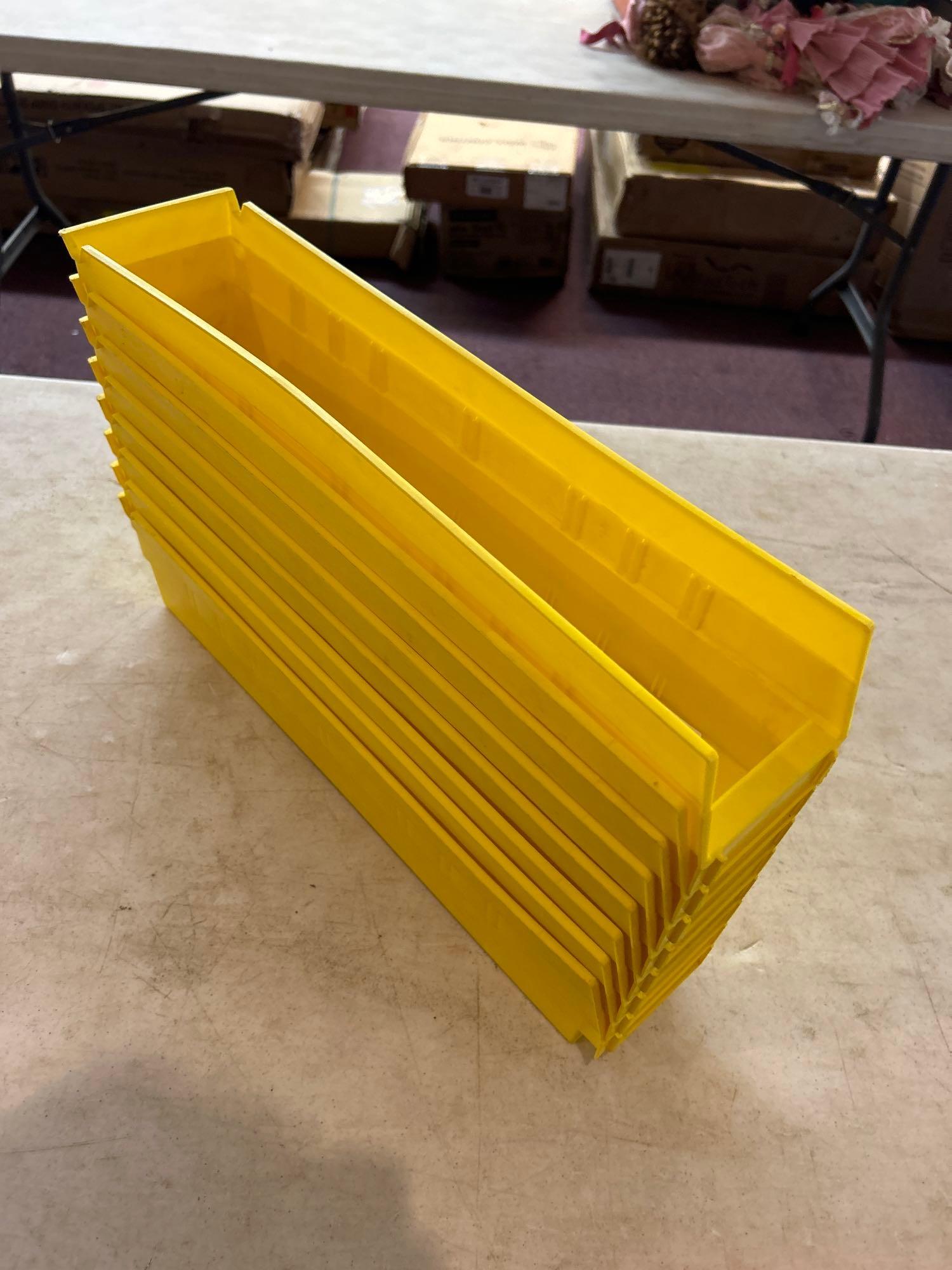 8 Yellow Storage bins Proxibid