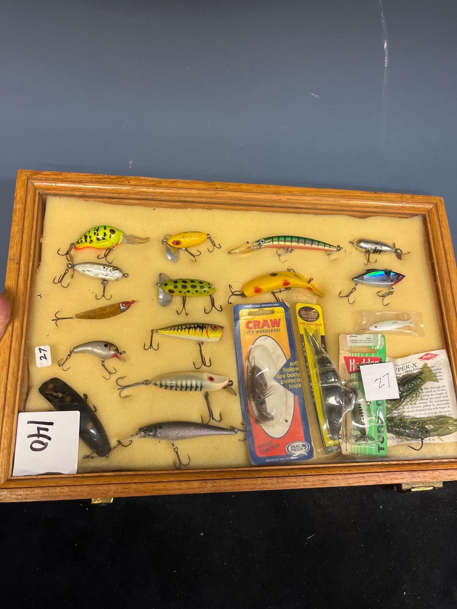 Fishing lures display case not included