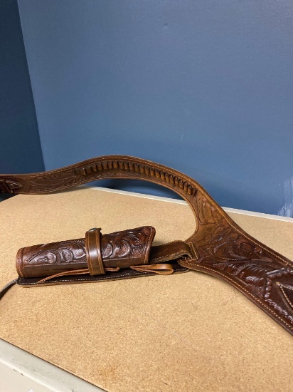leather gun belt made in Mexico
