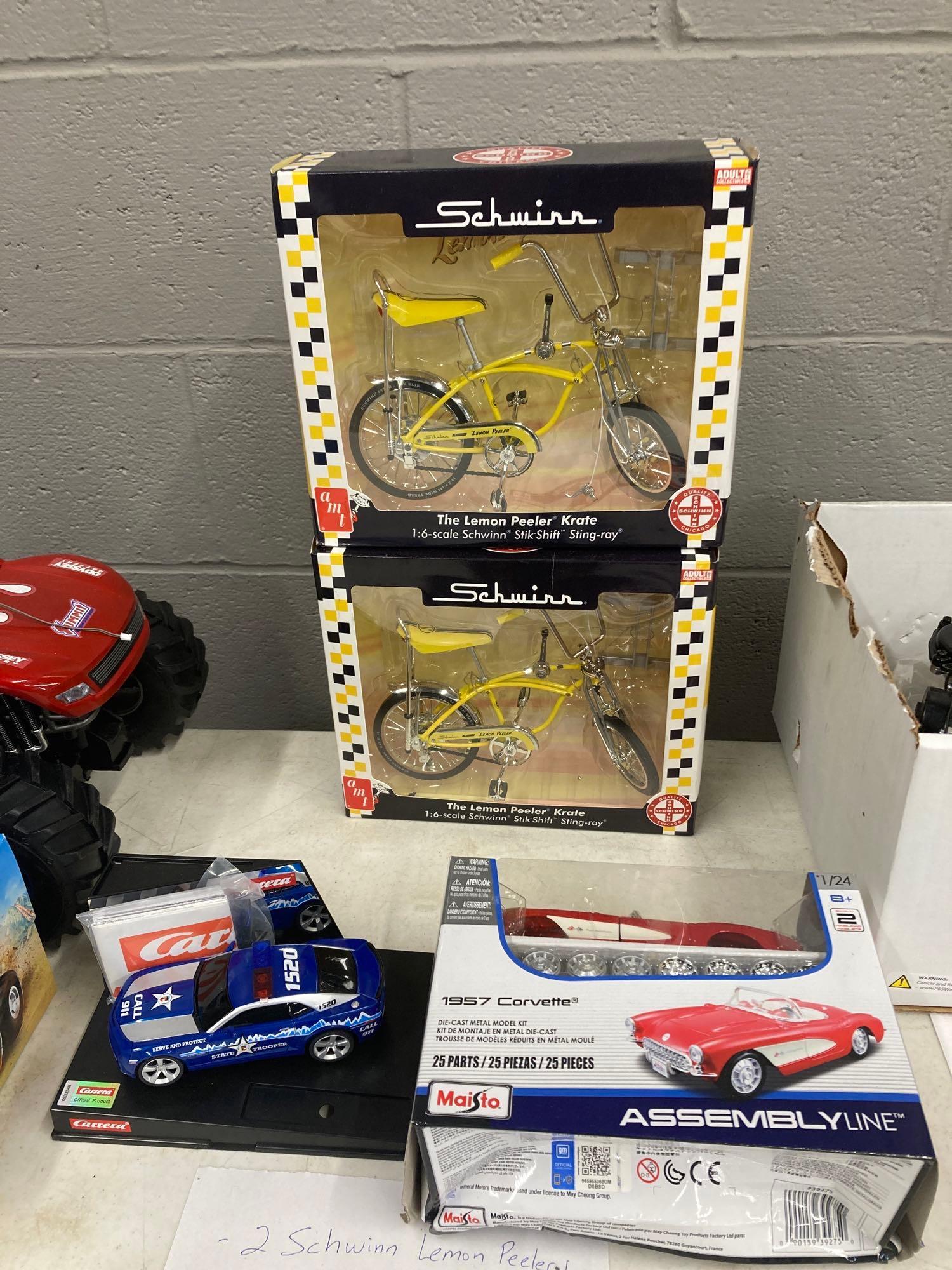 two Schwinn lemon peelers Carrera slot car Proxibid
