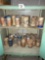 Edison cylinder records old cabinet